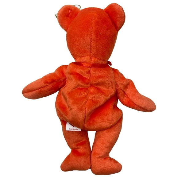 TY Beanie Babies I LOVE CALIFORNIA Orange Bear w/ Original Tags 2004 Baby - Picture 4 of 7